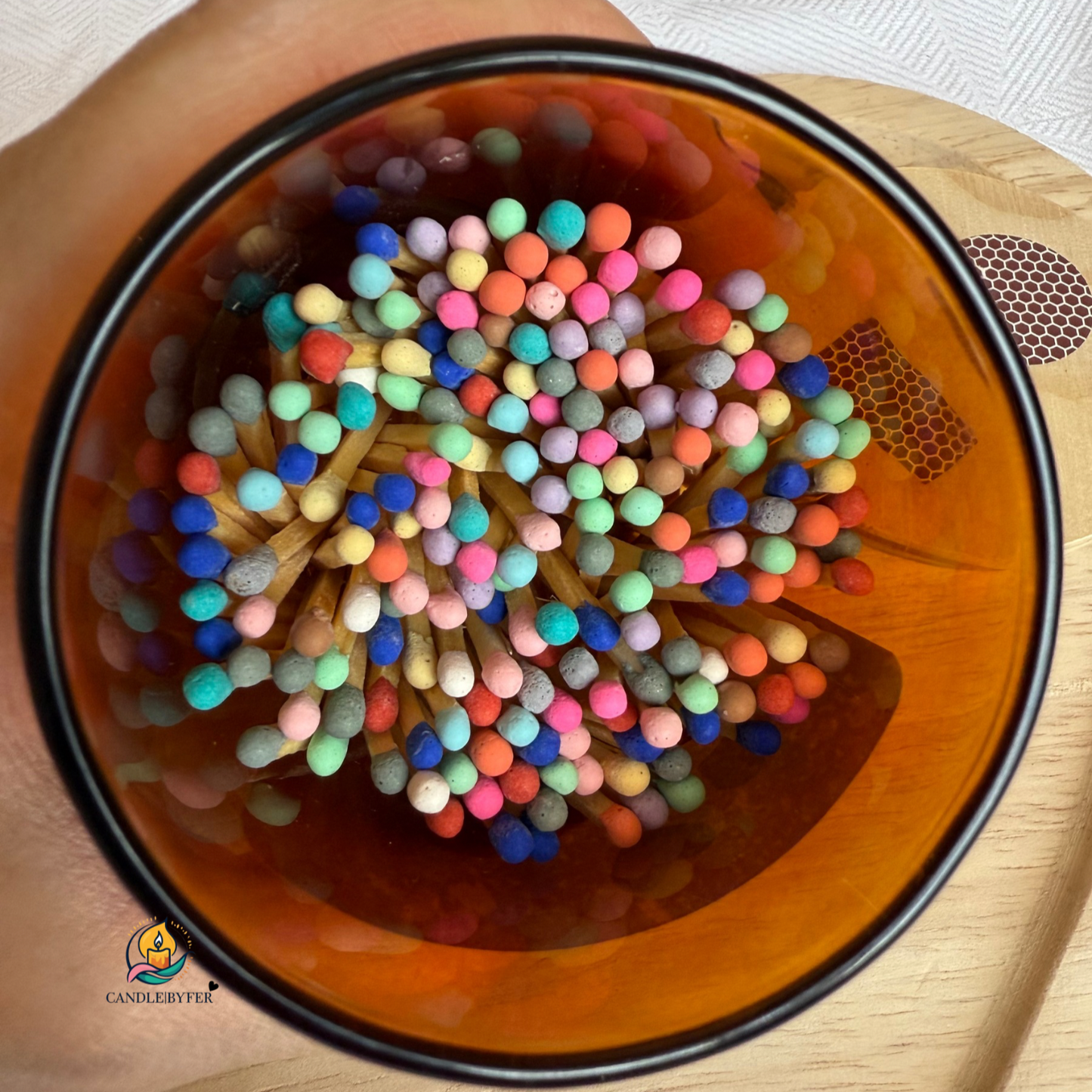 Matches Glass Jar