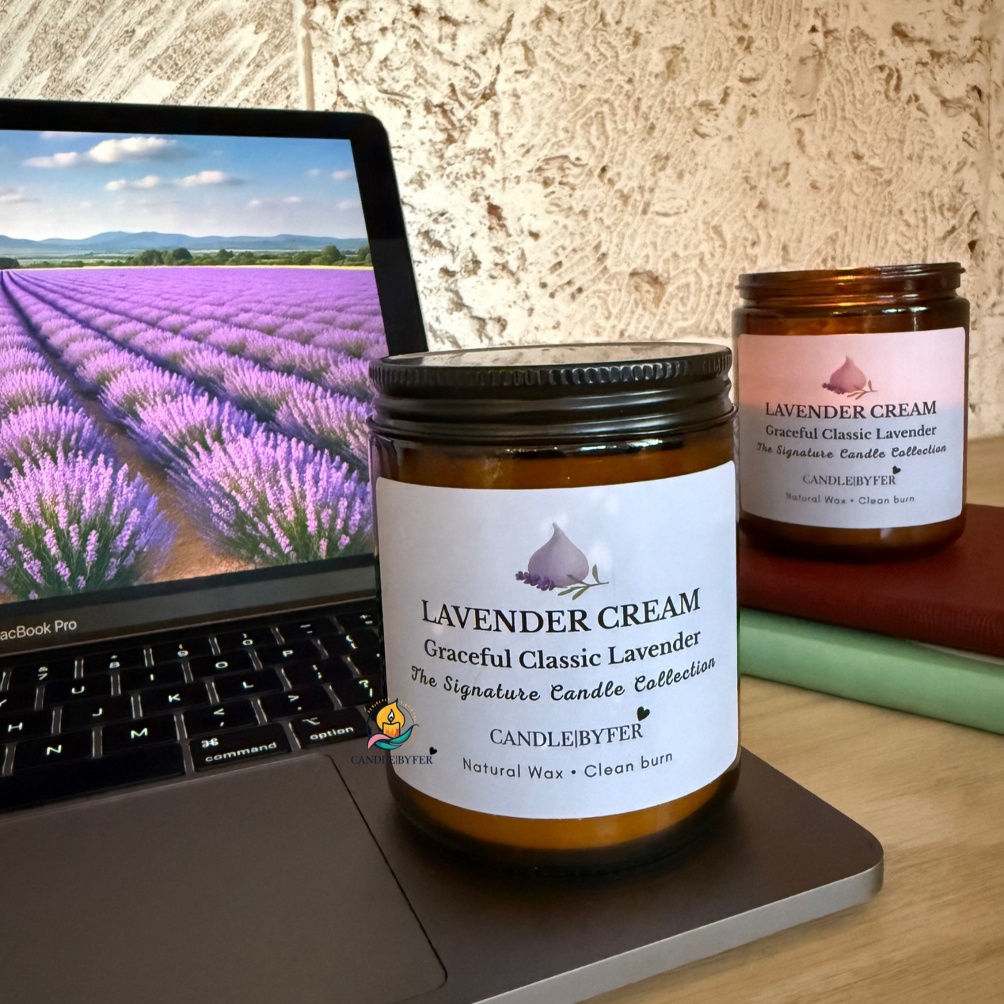 Lavender Cream 7oz Candle Jar