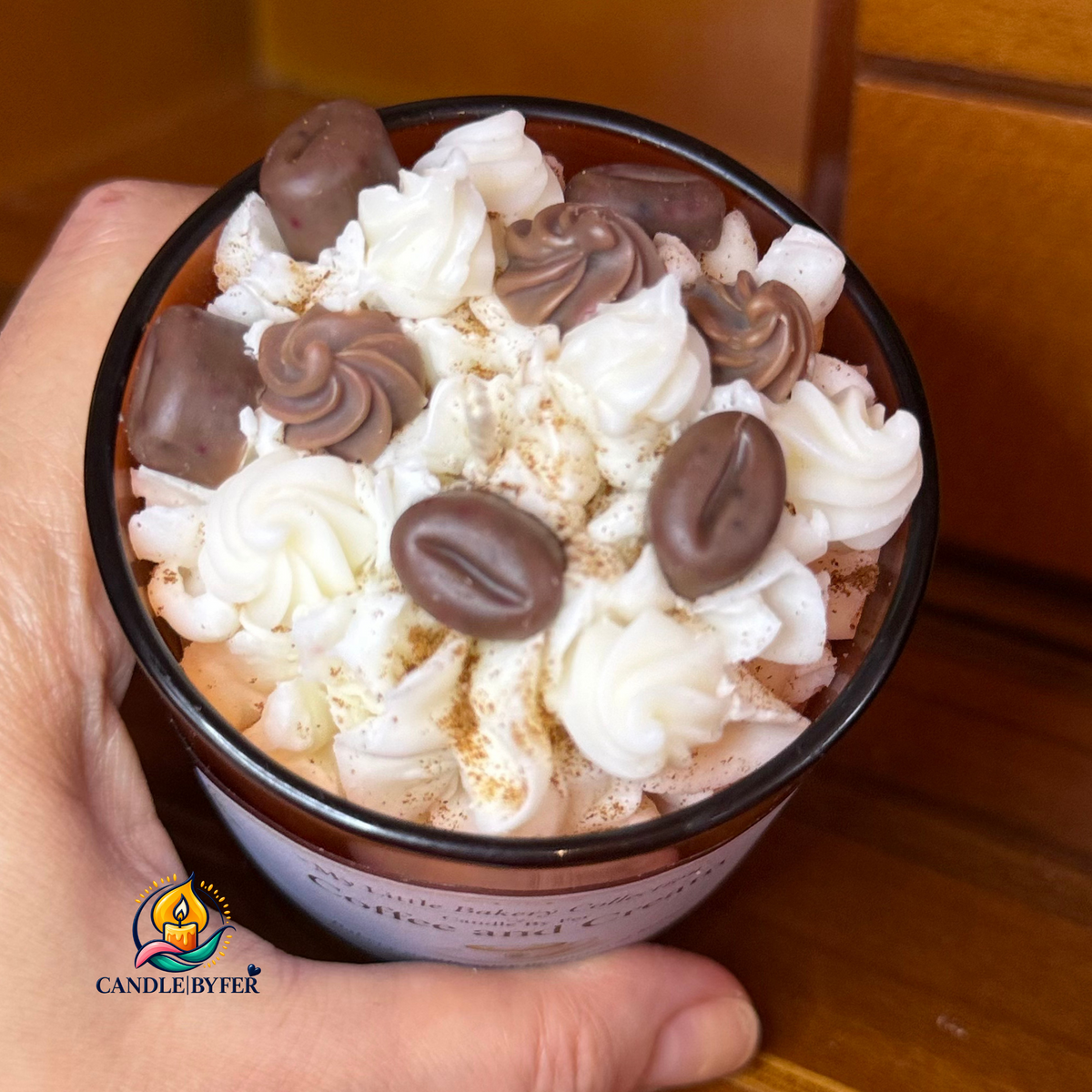 Coffee and Cream Candle Jar
