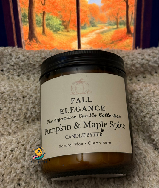 Fall Elegance 7oz Candle Jar