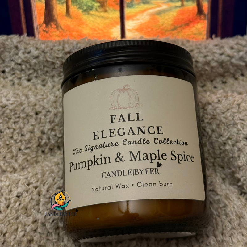 Fall Elegance 7oz Candle Jar