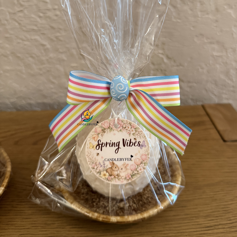 Spring Vibes  -  Flowery Egg + Plate