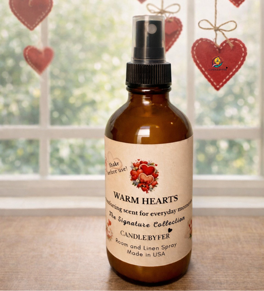 Room & Linen Spray (4 oz) - Warm Hearts