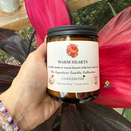 Warm Hearts 7oz Candle Jar