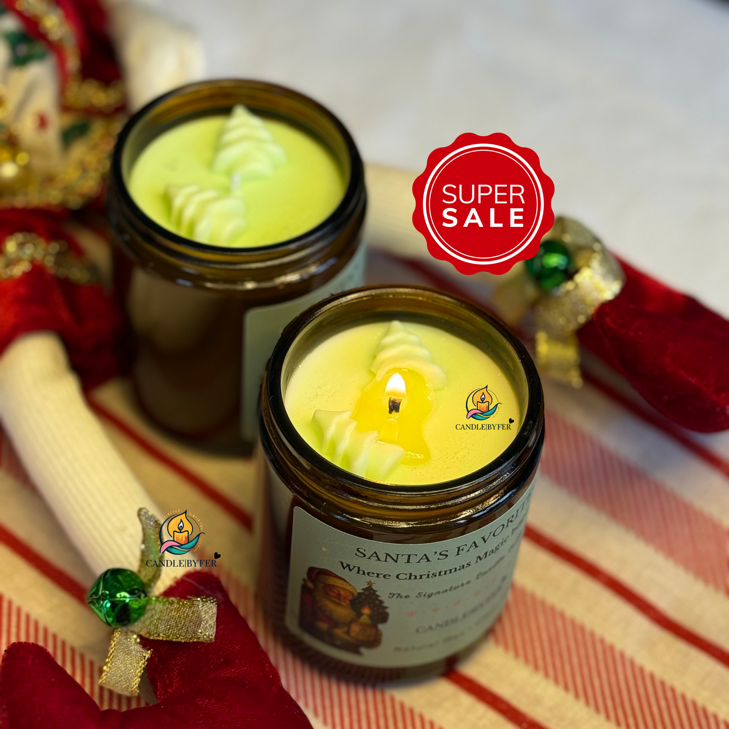 Santa's Favorite 7oz Candle Jar