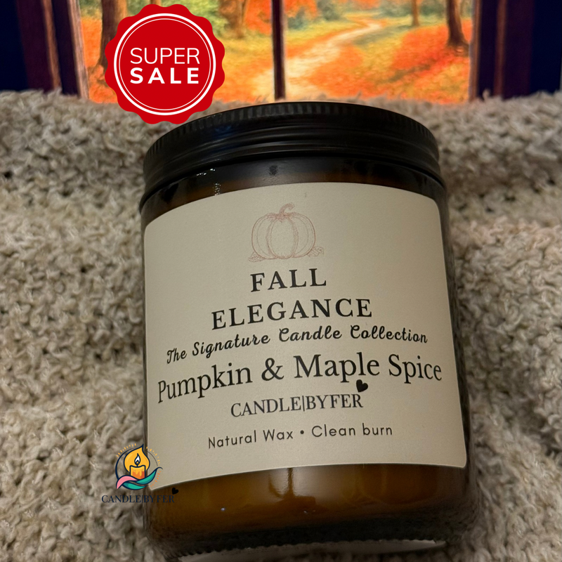 Fall Elegance 7oz Candle Jar