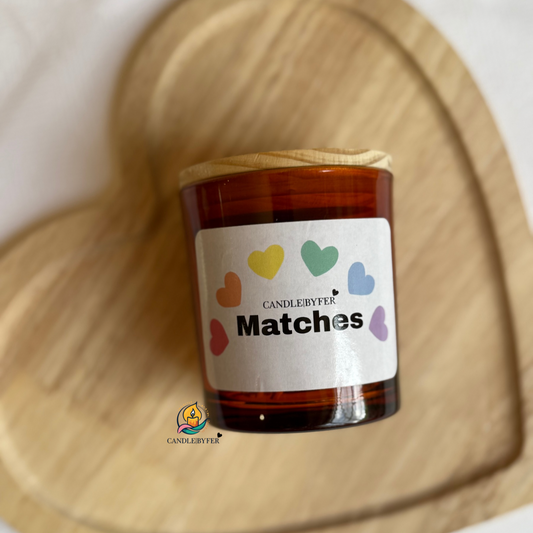 Matches Glass Jar