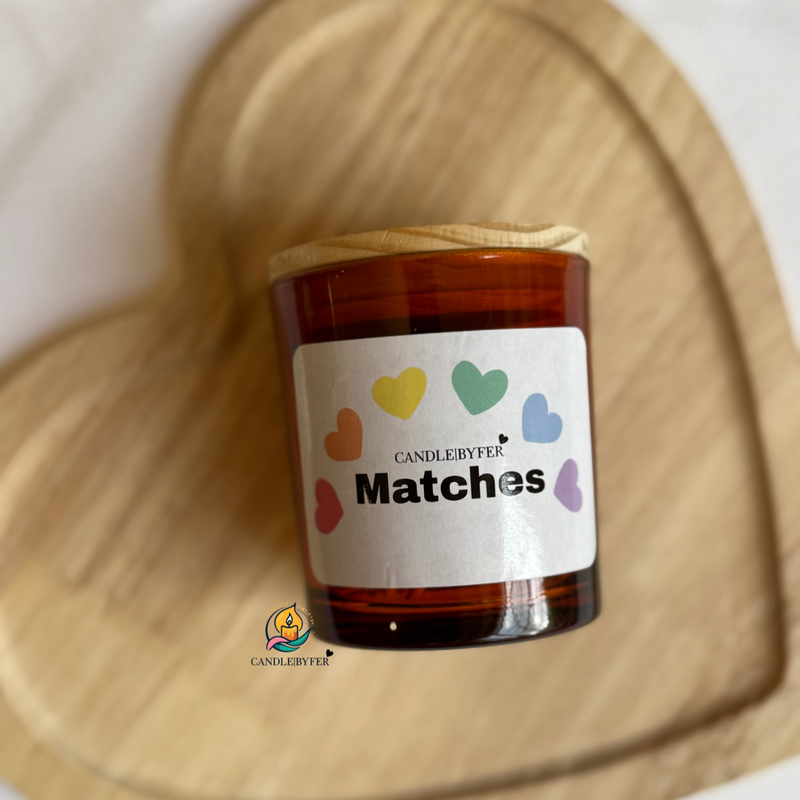 Matches Glass Jar