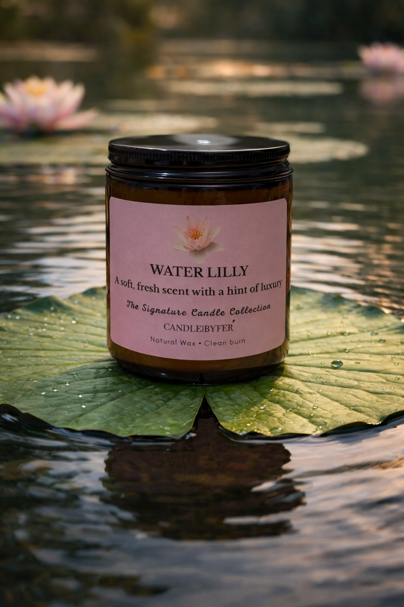 Water Lilly 7 oz Candle Jar